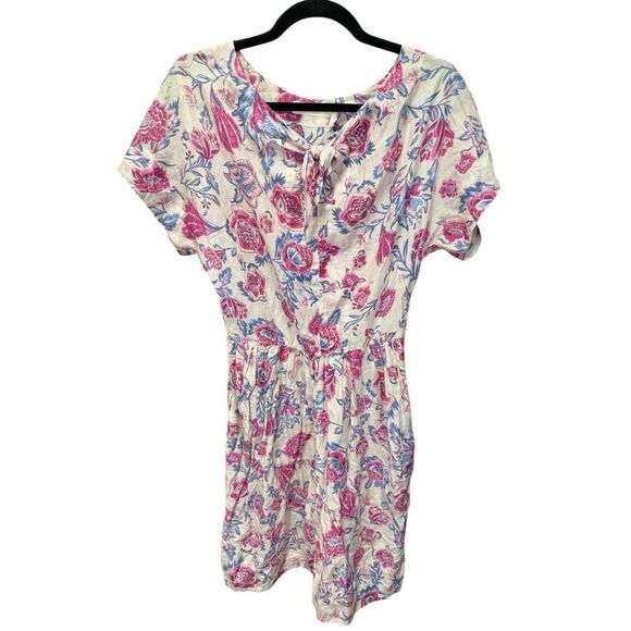Isabel Marant Étoile Floral Boho Mini Dress Cotton Silk size FR 38 / US 6 - Picture 2 of 13